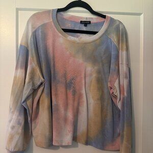 Willam B Pastel TieDyed Crop Long Sleeve